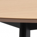 Table à manger \'Ärsjö\' Ronde 105cm - Noir/Naturel