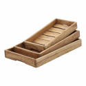 Pack de 3 plateau en bois \'Recycled\' - Bois