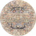 Tapis rond \'Bouhjar\' 160cm - Beige/Multi