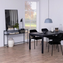Table d\'appoint \'Hydra\' 120cm - Noir/Gris