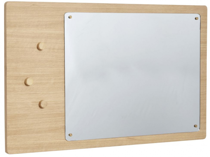 Miroir mural avec aimants \'Split\' 80x50cm - Chêne dans le groupe Décoration / Décoration / Miroirs chez Reforma (881302)