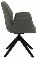 Chaise \'Bjuv\' - Gris foncé/Noir