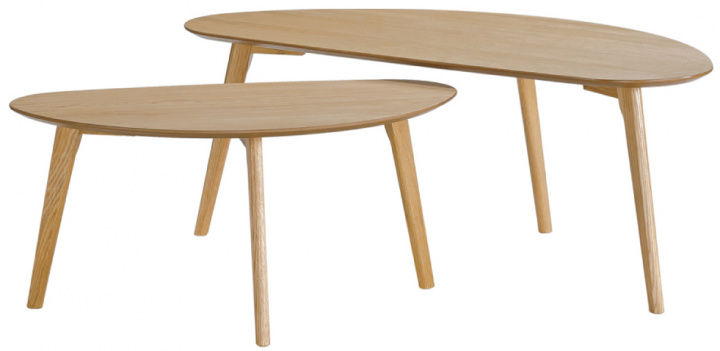 Table basse \'Nagano\' 2 pièces - Chêne dans le groupe Meubles / Tables / Table basse chez Reforma (9360-2 oak)