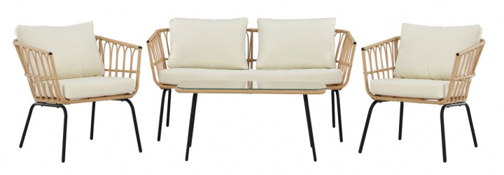 Ensemble lounge \'Palamos\' - Nature dans le groupe Meubles / Mobilier de jardin / Groupes de jardin chez Reforma (9795-000)