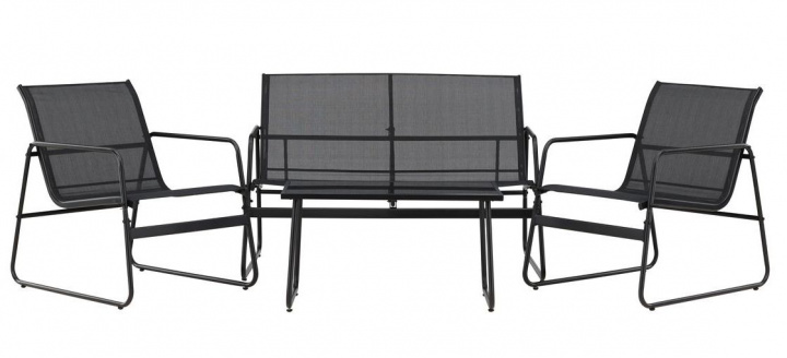 Ensemble de salon \'Ravena\' - Noir dans le groupe Meubles / Mobilier de jardin / Groupes de jardin chez Reforma (9807-100)