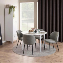 Chaise \'&Auml;ngom\' - Gris clair