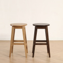 Tabouret de bar \'Ella \'- Noyer