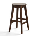 Tabouret de bar \'Ella \'- Noyer