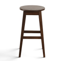 Tabouret de bar \'Ella \'- Noyer