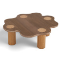 Table basse \'Livora\' 107x98cm - Noyer