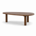 Table basse \'Uovo\' 116.5x73cm - Noyer