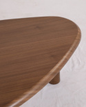 Table basse \'Uovo\' 116.5x73cm - Noyer