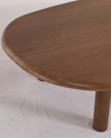 Table basse \'Uovo\' 116.5x73cm - Noyer