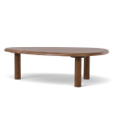 Table basse \'Uovo\' 116.5x73cm - Noyer