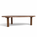 Table basse \'Uovo\' 116.5x73cm - Noyer