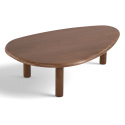 Table basse \'Uovo\' 116.5x73cm - Noyer