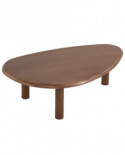 Table basse \'Uovo\' 116.5x73cm - Noyer
