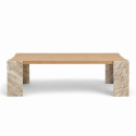 Table basse \'Monte\' 115x75cm - Naturel