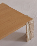 Table basse \'Monte\' 115x75cm - Naturel