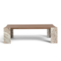 Table basse \'Monte\' 115x75cm - Noyer