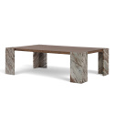 Table basse \'Monte\' 115x75cm - Noyer