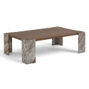 Table basse \'Monte\' 115x75cm - Noyer