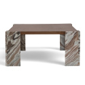 Table basse \'Monte\' 115x75cm - Noyer