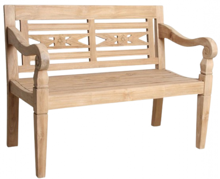 Banc d\'extérieur \'Boho\' - Teck dans le groupe Meubles / Mobilier de jardin / Bancs de jardin chez Reforma (BETW00020)