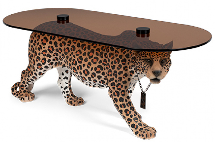 Table basse \'Dope as hell\' - Léopard dans le groupe Meubles / Tables / Table basse chez Reforma (BM23031)