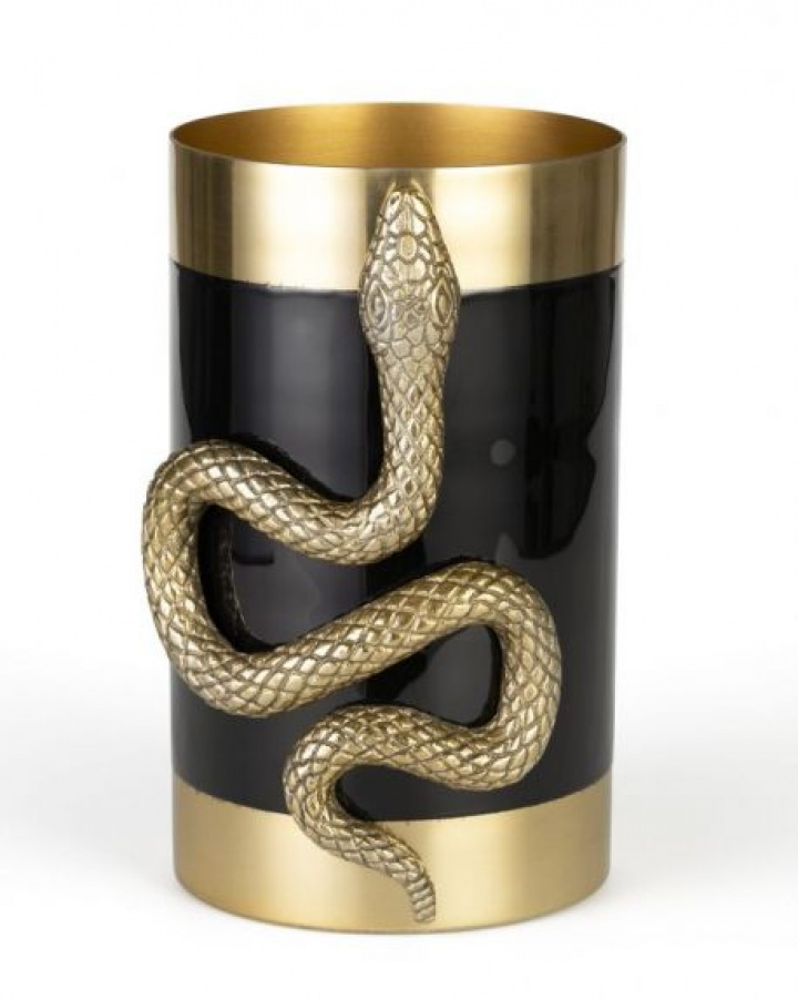 Vase \'Snake\' - Or/Noir dans le groupe Décoration / Décoration / Vases chez Reforma (BM82006)