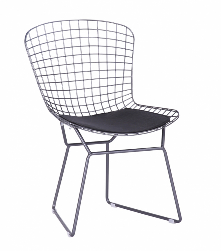 Chaise \'Bertoia\' - Argent/Gris dans le groupe Meubles / Meubles d\'assise / Chaises chez Reforma (BTY-18-P6-silver)
