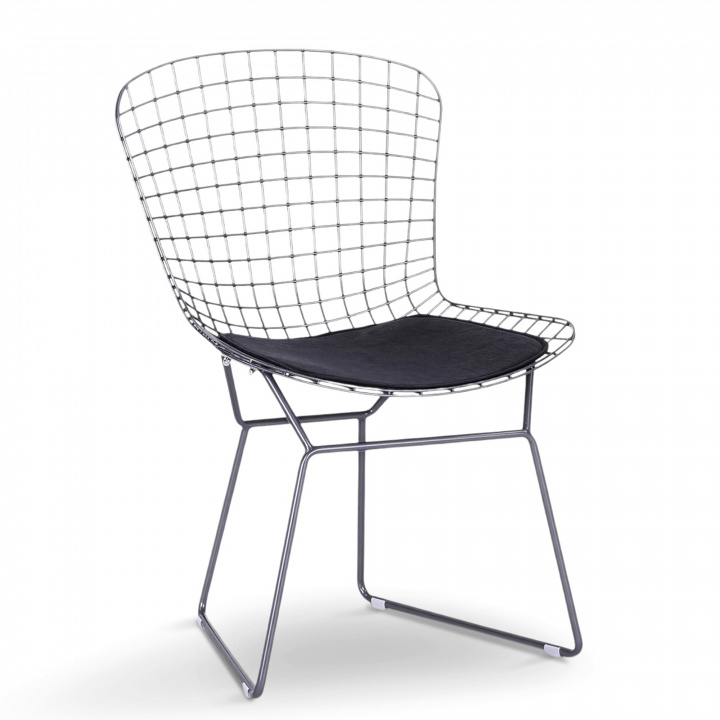 Chaise \'Bertoia\' - Argent/Gris dans le groupe Meubles / Meubles d\'assise / Chaises chez Reforma (BTY-18-P6-silver)