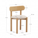 Chaise \'Nebai\' - Naturel