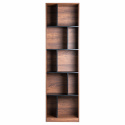 Bibliothèque \'Colin\' 60x210 - Noyer/Noir