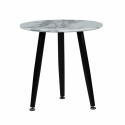 Table basse \'Marbleous\' - Blanc/Noir