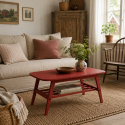 Table basse \'Créme\' - Rouge de Falun