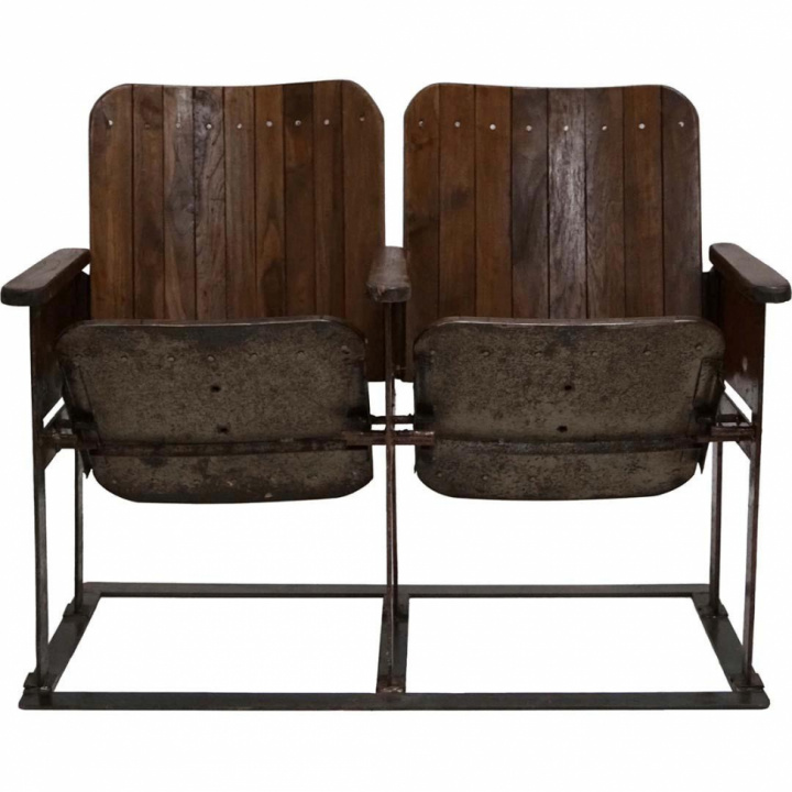 Banc de cinéma vintage \'Bollywood\' - Brun dans le groupe Chambres / Salon chez Reforma (D1808)