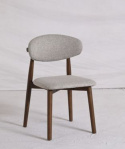 Chaise \'Milo\' - Noyer/Gris