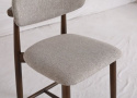 Tabouret de bar \'Milo\' - Noyer/Gris