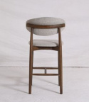 Tabouret de bar \'Milo\' - Noyer/Gris