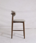 Tabouret de bar \'Milo\' - Noyer/Gris