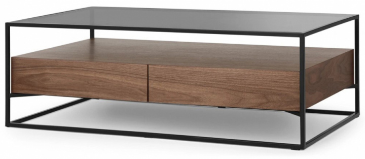 Table basse \'Detroit\' - Noyer/Noir dans le groupe Meubles / Tables / Table basse chez Reforma (DETROITCT01)