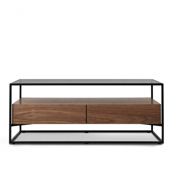 Table basse \'Detroit\' - Noyer/Noir dans le groupe Meubles / Tables / Table basse chez Reforma (DETROITCT01)
