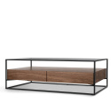 Table basse \'Detroit\' - Noyer/Noir