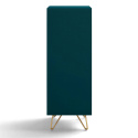 Commode \'Elle\' 45x110 - Turquoise/Laiton