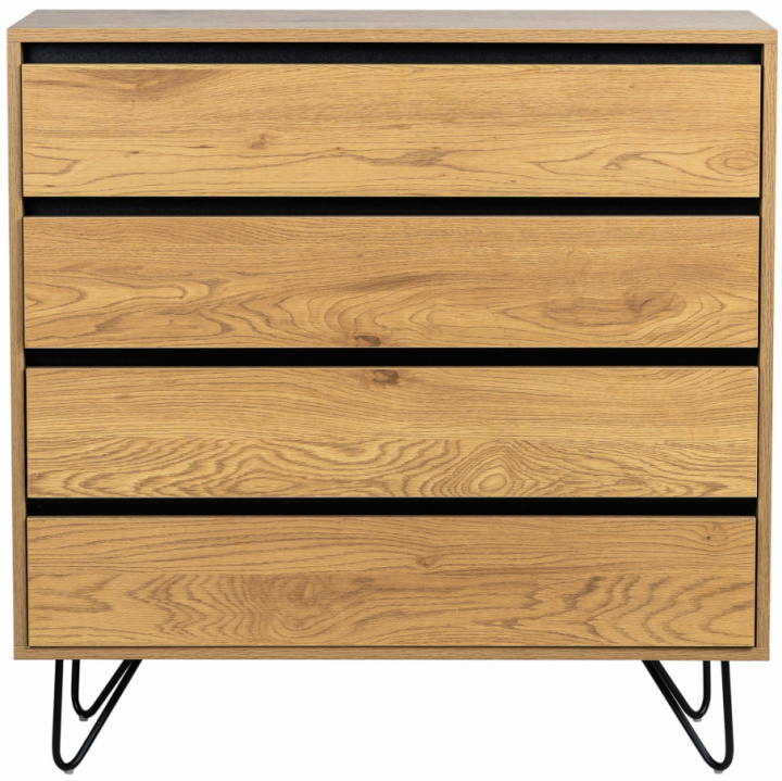 Commode \'Elle\' 90x90 - Chêne/Noir dans le groupe Meubles / Étagères & rangement / Commodités chez Reforma (ELLECD02-wood)