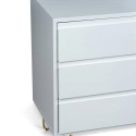 Commode \'Elle\' 120x70 - Blanc/Laiton