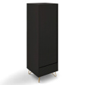 Armoire \'Elle\' - Noir/Laiton
