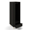 Armoire \'Elle\' - Noir/Laiton