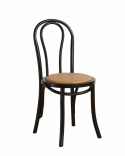 Chaise \'Bistro\' - Rotin/Noir
